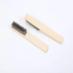 Wooden Handle Brushes Custom  Heavy Duty Stainless Steel Wire Scratch Brushes Set for Cleaning Rust